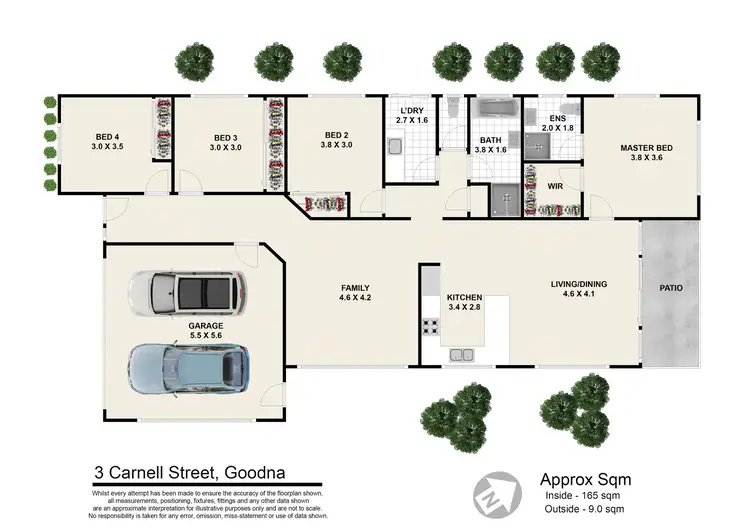 Floorplan of Homely house listing, 3 Carnell Street, Goodna QLD 4300