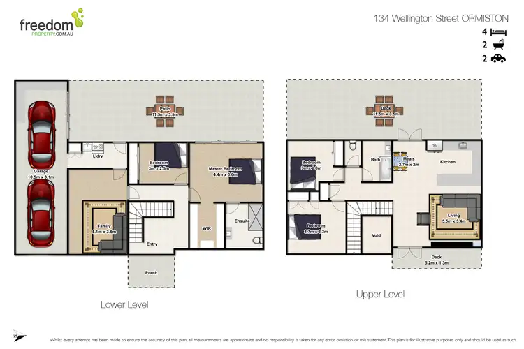 Floorplan of Homely house listing, 134 Wellington Street, Ormiston QLD 4160