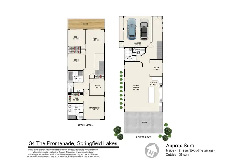 Floorplan of Homely house listing, 34 The Promenade, Springfield Lakes QLD 4300