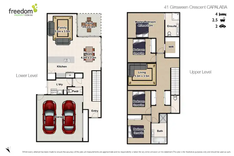 Floorplan of Homely house listing, 41 Girraween Crescent, Capalaba QLD 4157