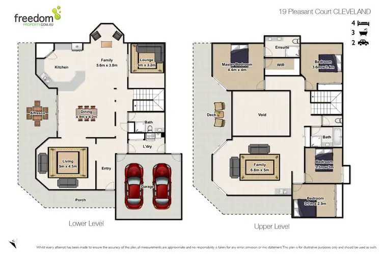 Floorplan of Homely house listing, 19 Pleasant Court, Cleveland QLD 4163