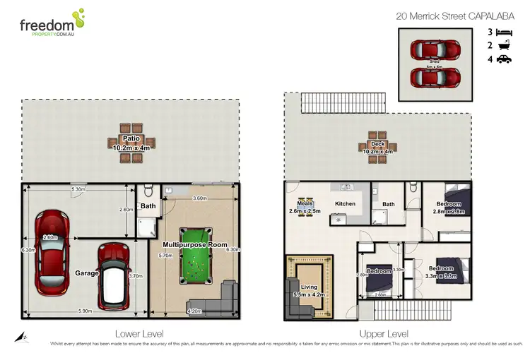 Floorplan of Homely house listing, 20 Merrick Street, Capalaba QLD 4157