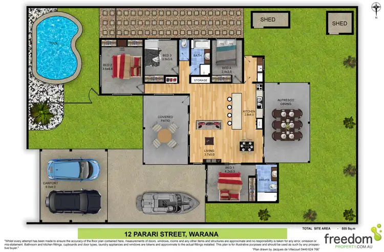 Floorplan of Homely house listing, 12 Parari Street, Warana QLD 4575