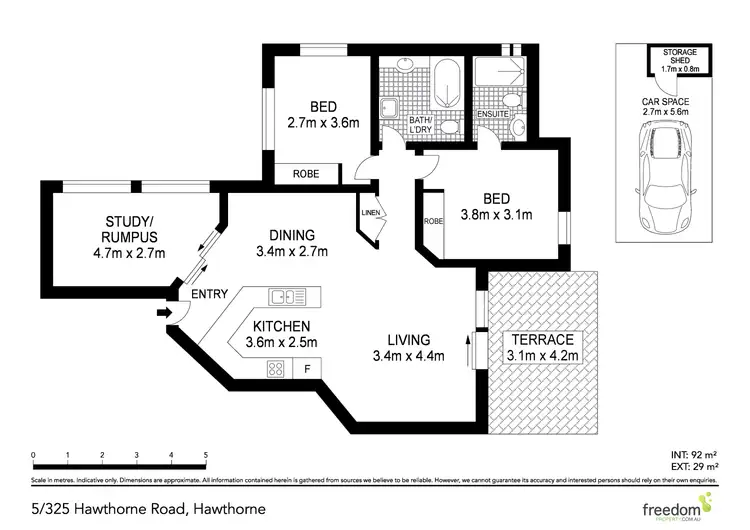 Floorplan of Homely apartment listing, 5/325 Hawthorne Road, Hawthorne QLD 4171