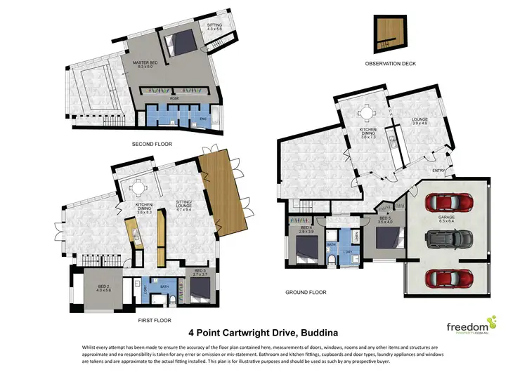 Floorplan of Homely house listing, 4 Point Cartwright Drive, Buddina QLD 4575