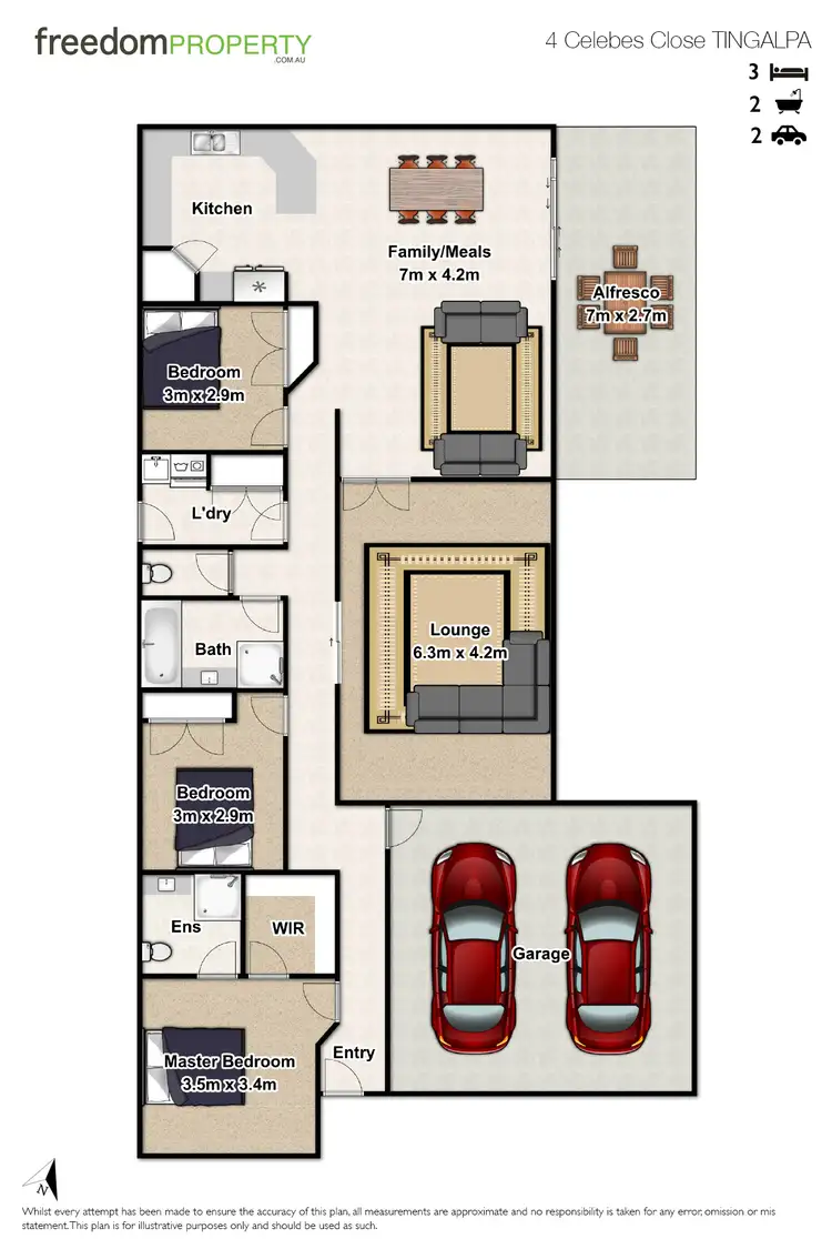 Floorplan of Homely house listing, 4 Celebes Close, Tingalpa QLD 4173