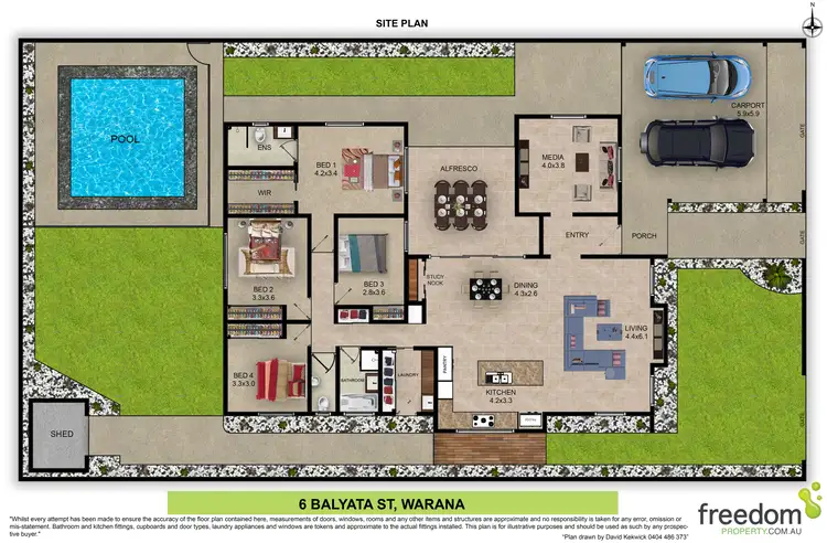 Floorplan of Homely house listing, 6 Balyata Street, Warana QLD 4575
