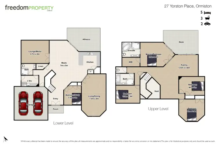Floorplan of Homely house listing, 27 Yorston Place, Ormiston QLD 4160
