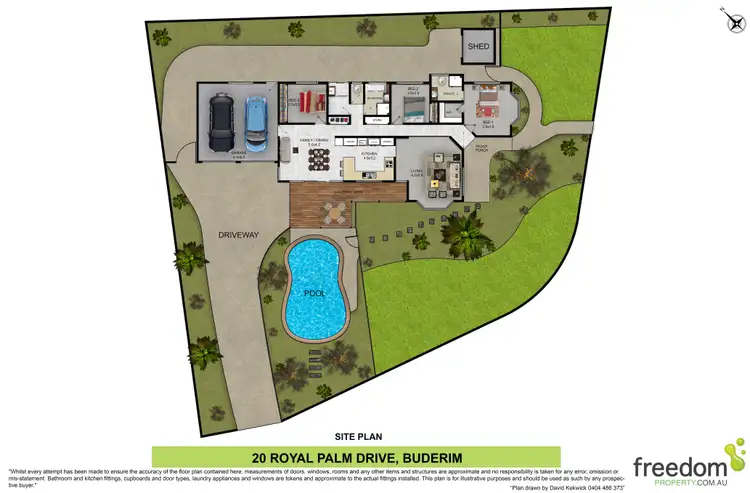 Floorplan of Homely house listing, 20 Royal Palm Drive, Buderim QLD 4556