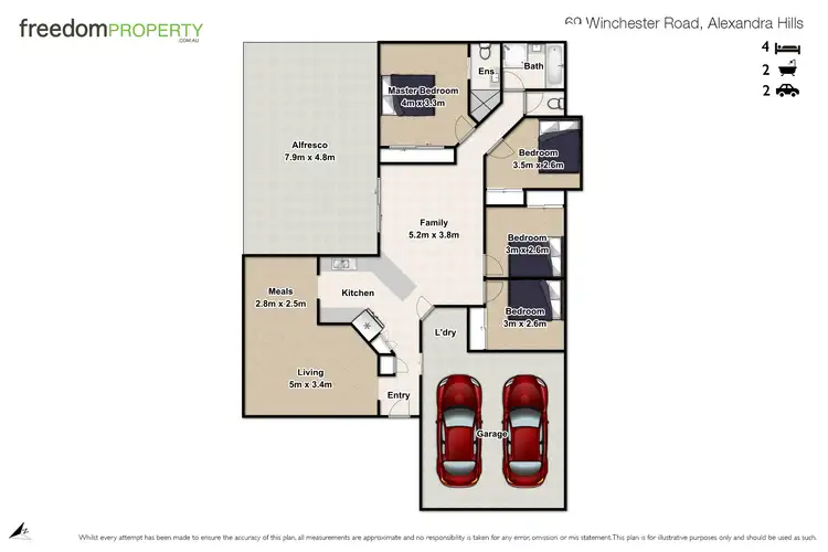 Floorplan of Homely house listing, 69 Winchester Road, Alexandra Hills QLD 4161
