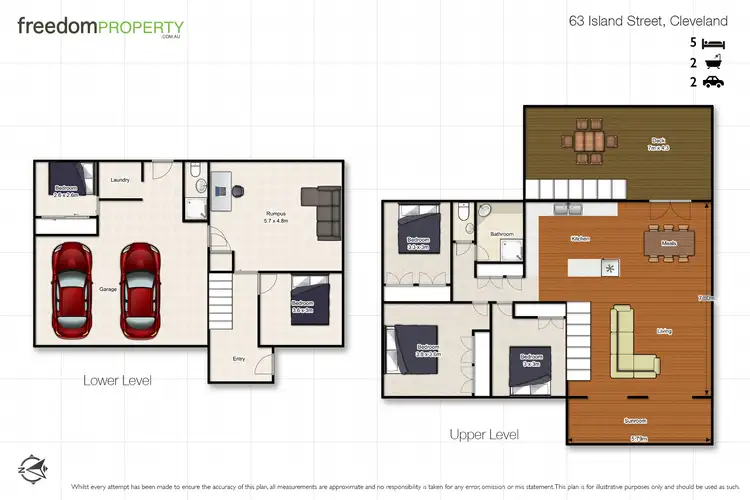 Floorplan of Homely house listing, 63 Island Street, Cleveland QLD 4163