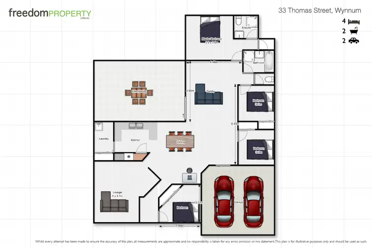 Floorplan of Homely house listing, 33 Thomas Street, Wynnum QLD 4178