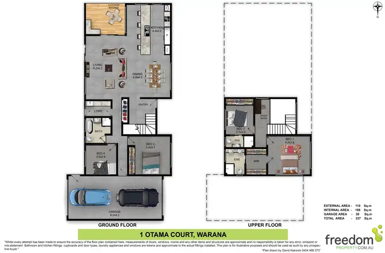 Floorplan of Homely house listing, 1 Otama Court, Warana QLD 4575