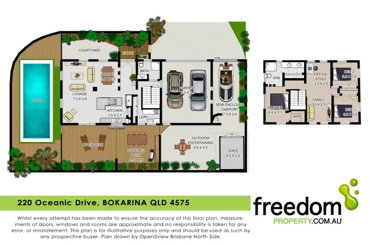 Floorplan of Homely house listing, 220 Oceanic Drive, Bokarina QLD 4575