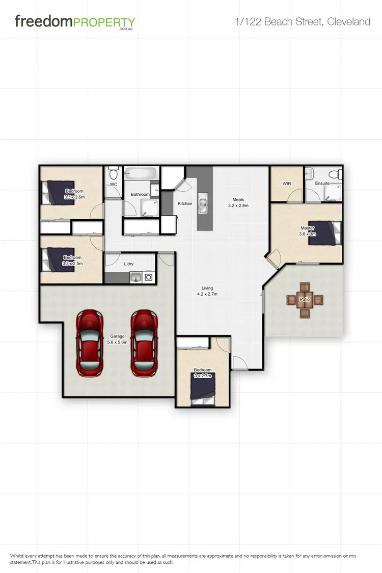 Floorplan of Homely house listing, 1/122 Beach Street, Cleveland QLD 4163