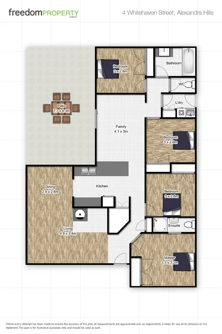 Floorplan of Homely house listing, 4 Whitehaven Street, Alexandra Hills QLD 4161