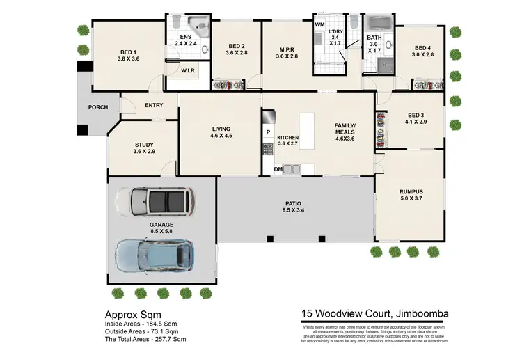 Floorplan of Homely house listing, 15 Woodview Court, Jimboomba QLD 4280