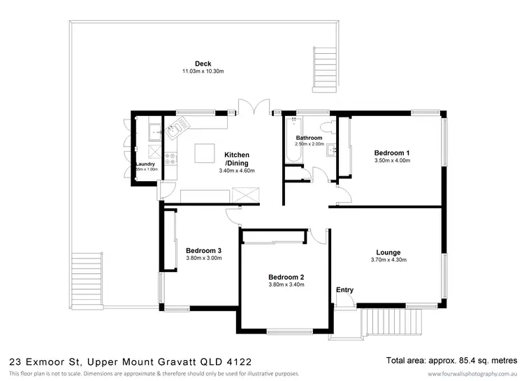 Floorplan of Homely house listing, 23 Exmoor Street, Upper Mount Gravatt QLD 4122
