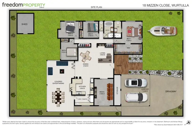 Floorplan of Homely house listing, 18 Mizzen Close, Wurtulla QLD 4575