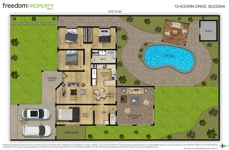 Floorplan of Homely house listing, 19 Koorin Drive, Buddina QLD 4575