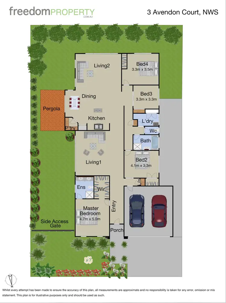 Floorplan of Homely house listing, 3 Avendon Court, Narre Warren South VIC 3805