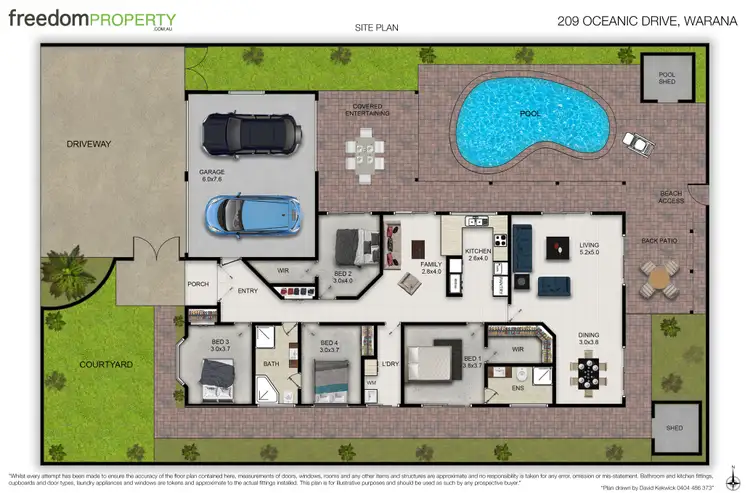 Floorplan of Homely house listing, 209 Oceanic Drive, Warana QLD 4575