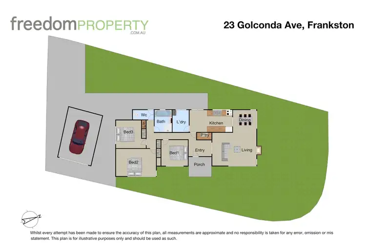 Floorplan of Homely house listing, 23 Golconda Avenue, Frankston VIC 3199