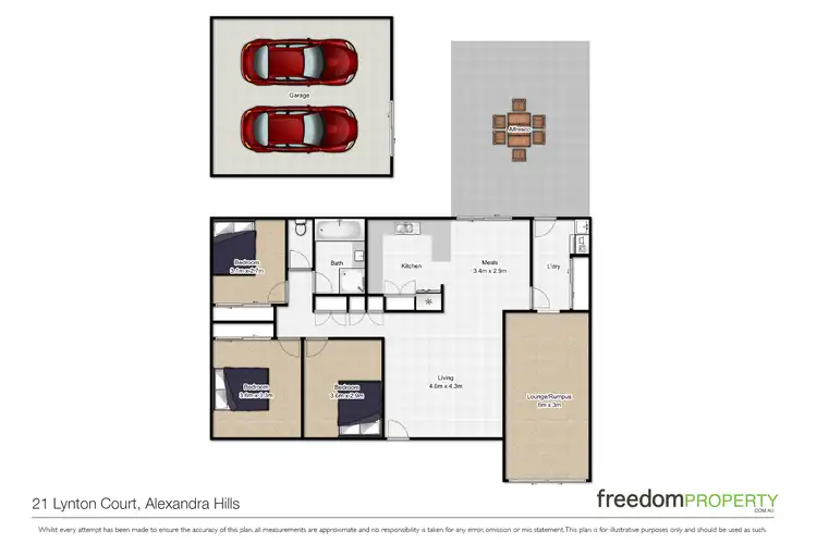 Floorplan of Homely house listing, 21 Lynton Court, Alexandra Hills QLD 4161