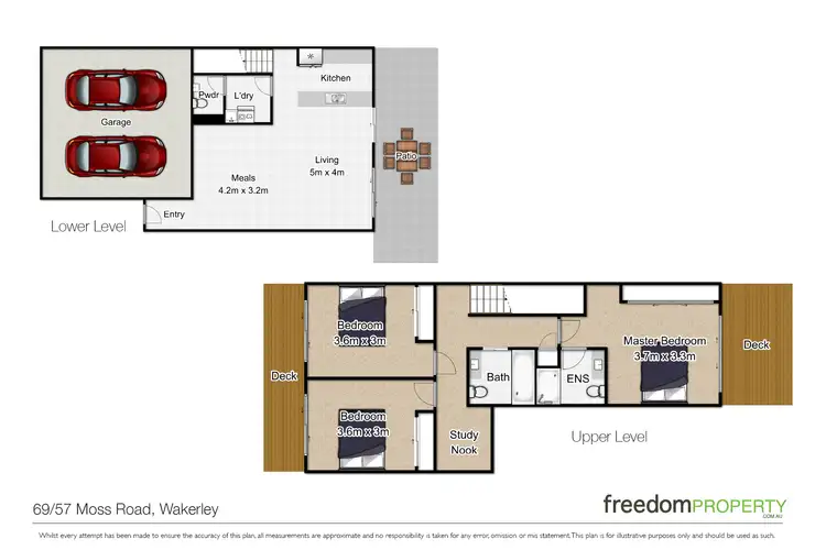 Floorplan of Homely townhouse listing, 69/57 Moss Road, Wakerley QLD 4154
