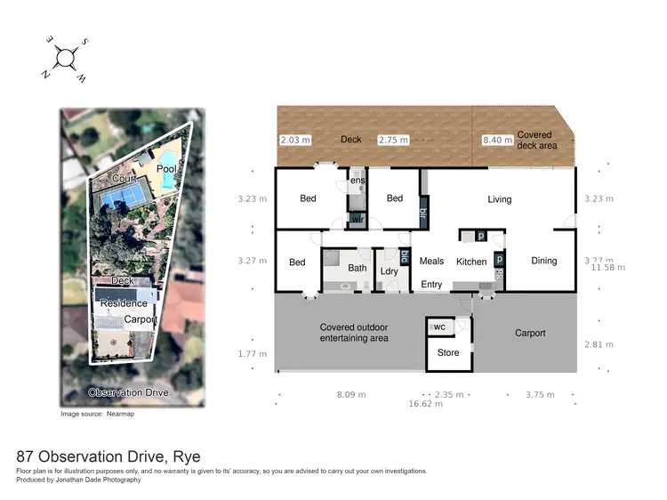 Floorplan of Homely house listing, 87 Observation Drive, Rye VIC 3941