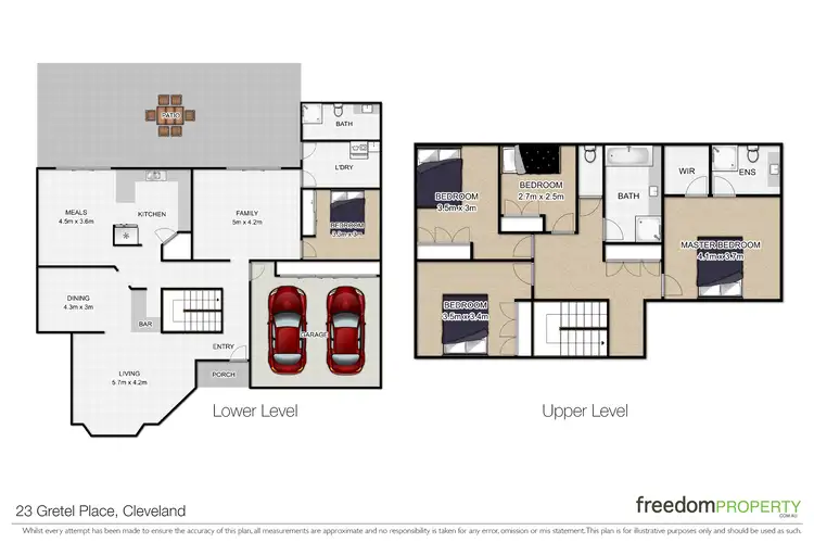 Floorplan of Homely house listing, 23 Gretel Place, Cleveland QLD 4163