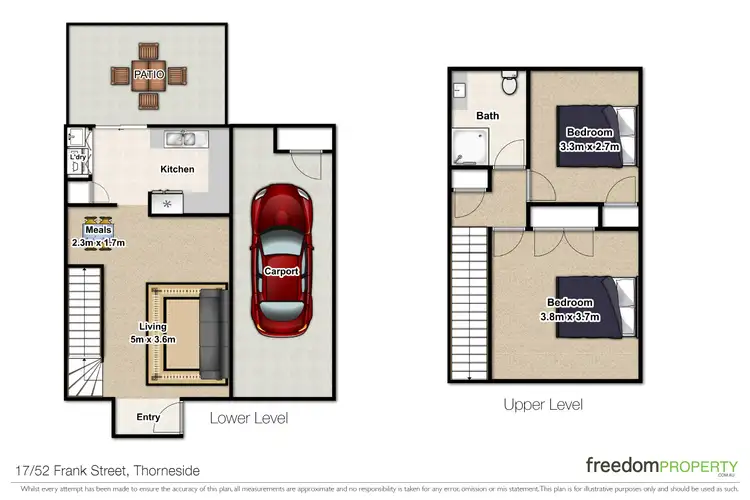 Floorplan of Homely townhouse listing, 17/52 Frank Street, Thorneside QLD 4158