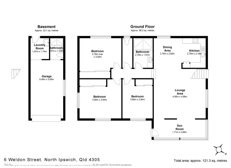 Floorplan of Homely house listing, 6 Weldon Street, North Ipswich QLD 4305