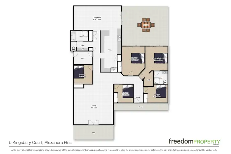 Floorplan of Homely house listing, 5 Kingsbury Court, Alexandra Hills QLD 4161