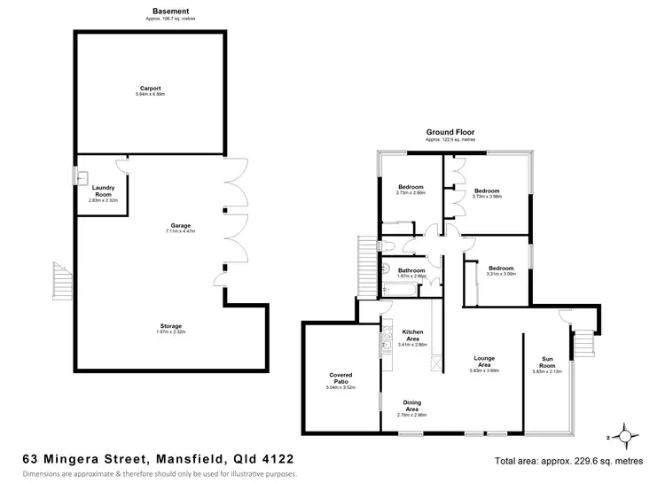 Floorplan of Homely house listing, 63 Mingera Street, Mansfield QLD 4122