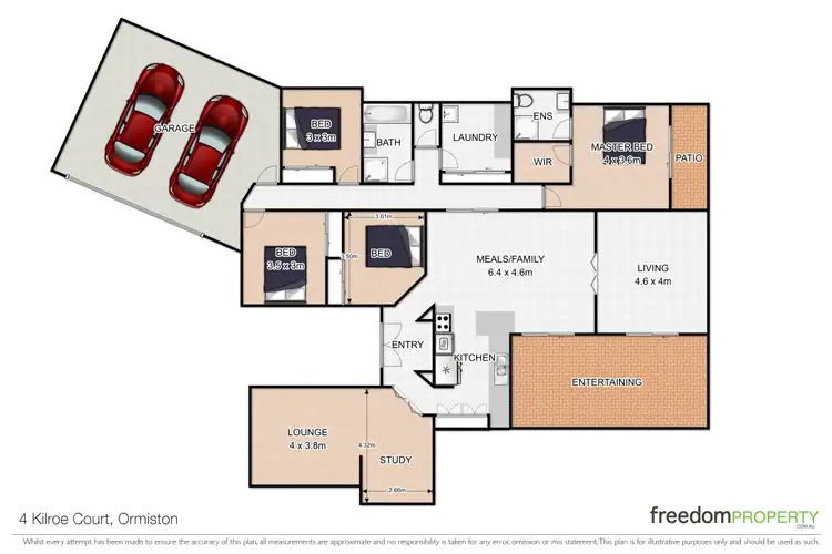 Floorplan of Homely house listing, 4 Kilroe Court, Ormiston QLD 4160