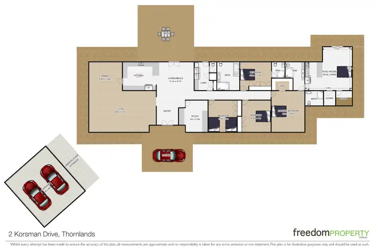 Floorplan of Homely house listing, 2 Korsman Drive, Thornlands QLD 4164