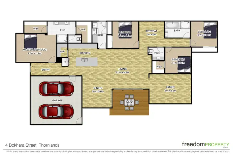 Floorplan of Homely house listing, 4 Bokhara Street, Thornlands QLD 4164