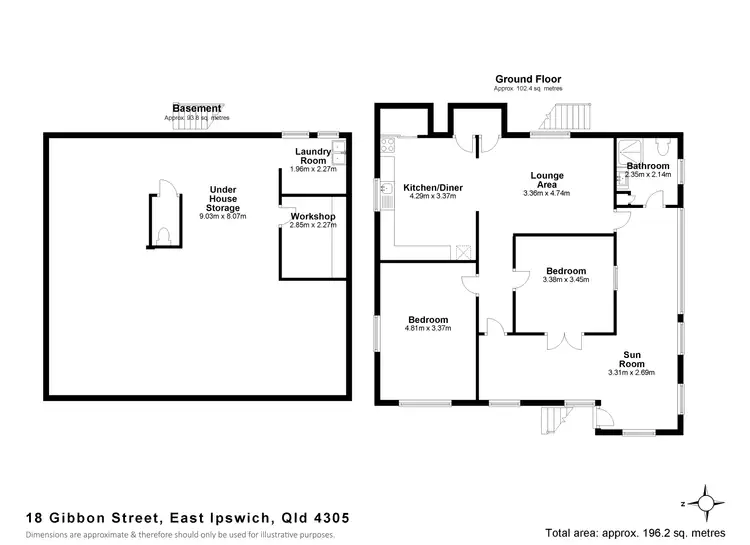 Floorplan of Homely house listing, 18 Gibbon Street, East Ipswich QLD 4305