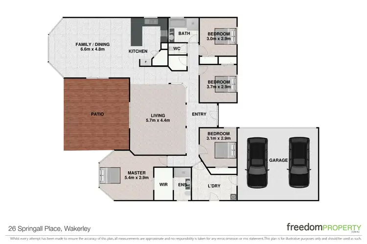 Floorplan of Homely house listing, 26 Springall Place, Wakerley QLD 4154