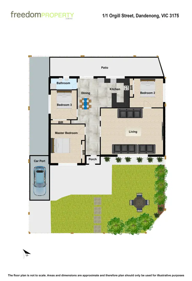 Floorplan of Homely house listing, 1 Orgill Street, Dandenong VIC 3175