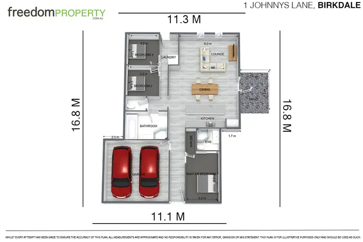 Floorplan of Homely house listing, 1 Johnnys Lane, Birkdale QLD 4159