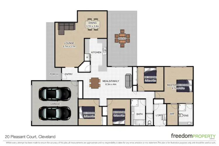 Floorplan of Homely house listing, 20 Pleasant Court, Cleveland QLD 4163