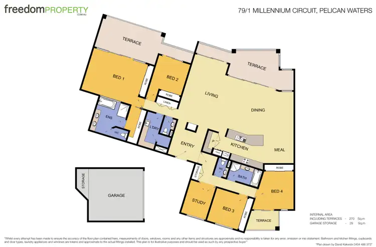Floorplan of Homely unit listing, Unit 79/1 Millennium Circuit, Pelican Waters QLD 4551