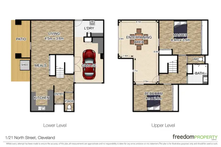 Floorplan of Homely townhouse listing, Unit 1/21 North Street, Cleveland QLD 4163