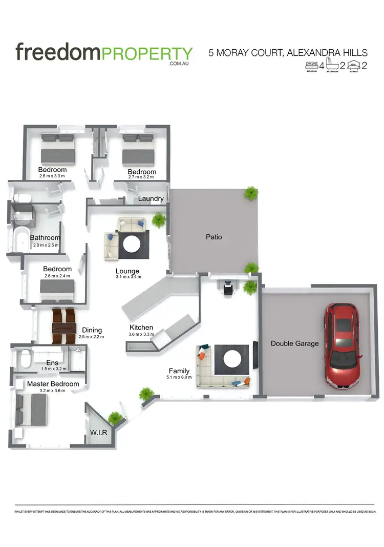 Floorplan of Homely house listing, 5 Moray Court, Alexandra Hills QLD 4161