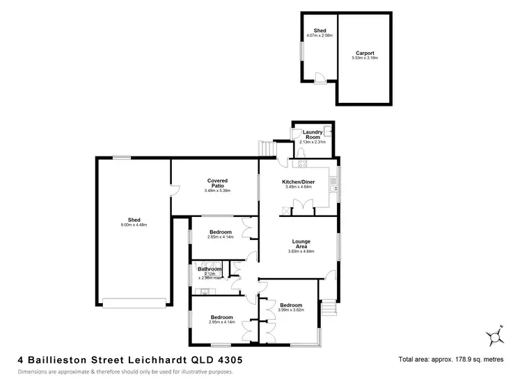 Floorplan of Homely house listing, 4 Baillieston Street, Leichhardt QLD 4305