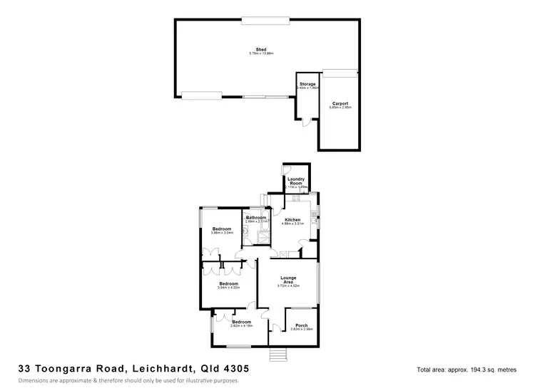 Floorplan of Homely house listing, 33 Toongarra Road, Leichhardt QLD 4305