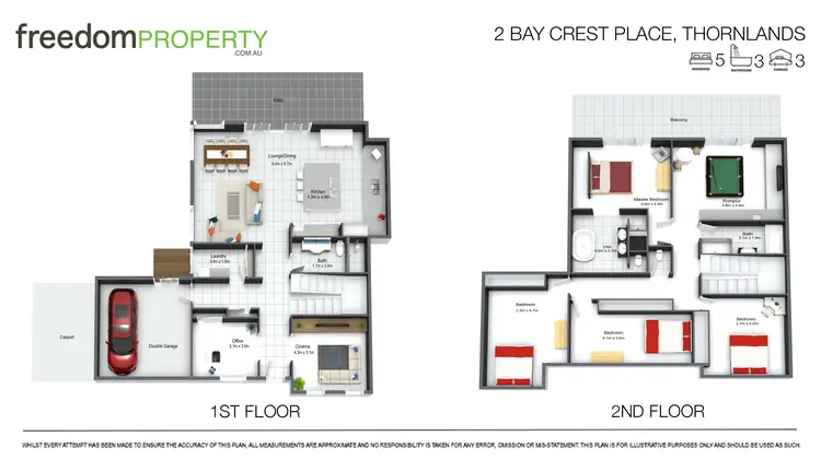 Floorplan of Homely house listing, 2 Bay Crest Place, Thornlands QLD 4164