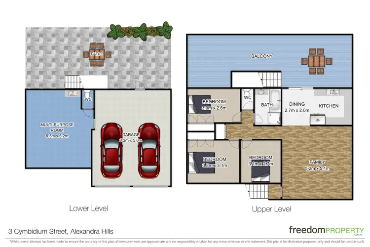 Floorplan of Homely house listing, 3 Cymbidium Street, Alexandra Hills QLD 4161